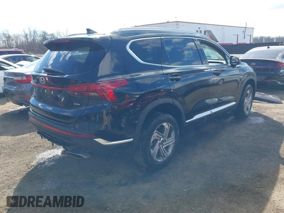 2022 Hyundai Santa Fe SEL with VIN 5NMS2DAJ2NH457997, listed as a IAAI auction lot 41667300 with 34,045 mi miles. Bid and sale history available at carsss.com. Image 4.