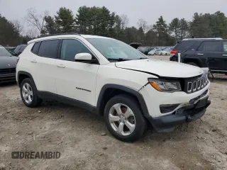 2020 Jeep Compass Latitude with VIN 3C4NJDBB0LT125967, listed as a Copart auction lot 49614375 with 52,845 mi miles and Salvage Title. Bid and sale history available at carsss.com. Image 4.