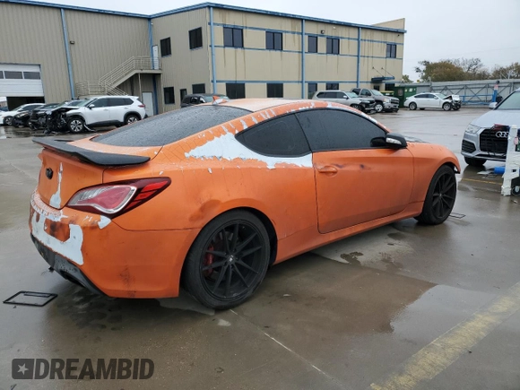 2016 Hyundai Genesis Coupe 3.8L Ultimate with VIN KMHHU6KJ3GU133155, listed as a Copart auction lot 82399704 with 0 mi miles and Salvage Title. Bid and sale history available at carsss.com. Image 3.