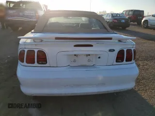 1998 Ford Mustang with VIN 1FAFP4440WF141978, listed as a Copart auction lot 47586125 with 132,136 mi miles and Clean Title. Bid and sale history available at carsss.com. Image 6.