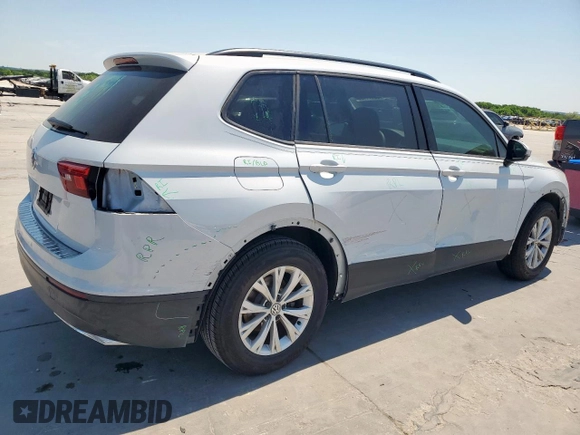 2019 Volkswagen Tiguan S with VIN 3VV1B7AX4KM030221, listed as a Copart auction lot 53444435 with 55,512 mi miles and Salvage title. Bid and sale history available at DreamBid. Image 3.