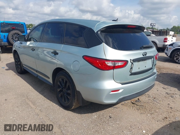 2014 Infiniti QX60 with VIN 5N1AL0MN0EC528561, listed as a IAAI auction lot 42411619 with 178,088 mi miles and . Bid and sale history available at DreamBid. Image 3.