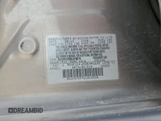 2016 Nissan Versa SV with VIN 3N1CN7AP9GL810018, listed as a Copart auction lot 56853565 with 123,197 mi miles and Salvage title. Bid and sale history available at DreamBid. Image 12.