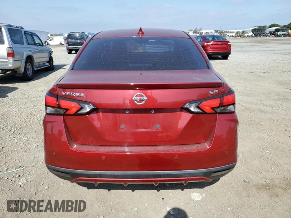 2020 Nissan Versa SR with VIN 3N1CN8FV2LL810451, listed as a Copart auction lot 53837405 with 46,585 mi miles and Salvage title. Bid and sale history available at DreamBid. Image 6.