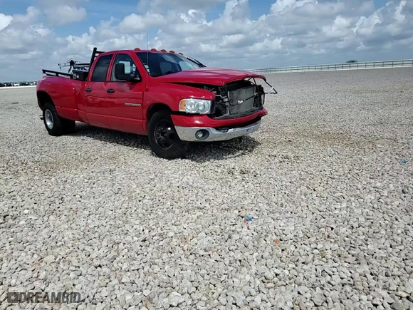 2005 Dodge Ram 3500 SLT with VIN 3D7MR48C75G706713, listed as a Copart auction lot 59908104 with 0 mi miles and Salvage Title. Bid and sale history available at carsss.com. Image 11.