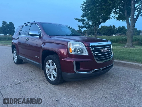 2017 GMC Terrain SLT z VIN 2GKFLUE34H6192039, wystawiony jako Copart lot #60246395 z przebiegiem 146 486 mil mil oraz Czysty tytuł • Clean title. Historia ofert i sprzedaży dostępna na DreamBid. Obrazek 1.