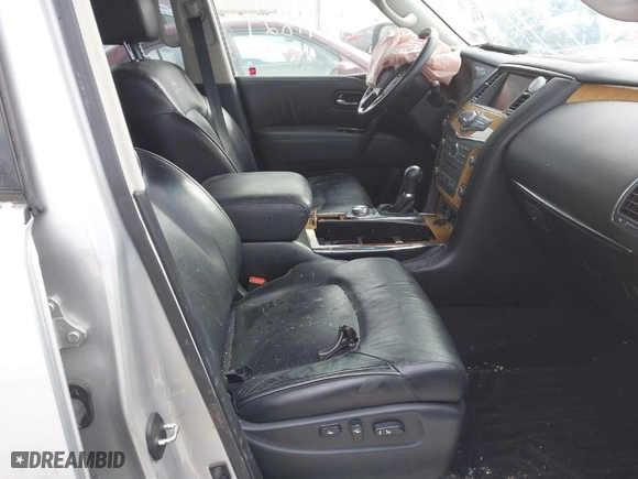 2012 Infiniti QX56 7-passenger with VIN JN8AZ2NE9C9022786, listed as a IAAI auction lot 41391829 with 117182 miles. Bid and sale history available at carsss.com. Image 5.