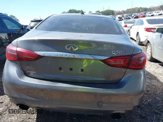 2018 Infiniti Q50 3.0t Luxe with VIN JN1EV7AR7JM434233, listed as a IAAI auction lot 41850208 with 75,610 mi miles. Bid and sale history available at carsss.com. Image 16.