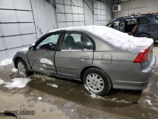 2005 Honda Civic Sdn LX SSRS with VIN 2HGES166X5H560369, listed as a Copart auction lot 89310765 with 135,818 mi miles and Salvage Title. Bid and sale history available at carsss.com. Image 2.