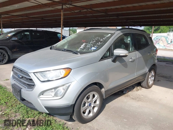 2020 Ford EcoSport SE with VIN MAJ3S2GE6LC355686, listed as a IAAI auction lot 41939643 with 50,746 mi miles and . Bid and sale history available at DreamBid. Image 2.