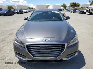 2018 Genesis G80 3.8L z VIN KMHGN4JE7JU281978, wystawiony jako Copart lot #56725815 z przebiegiem 87 836 mil mil oraz Szkoda całkowita • Salvage title. Historia ofert i sprzedaży dostępna na DreamBid. Obrazek 5.