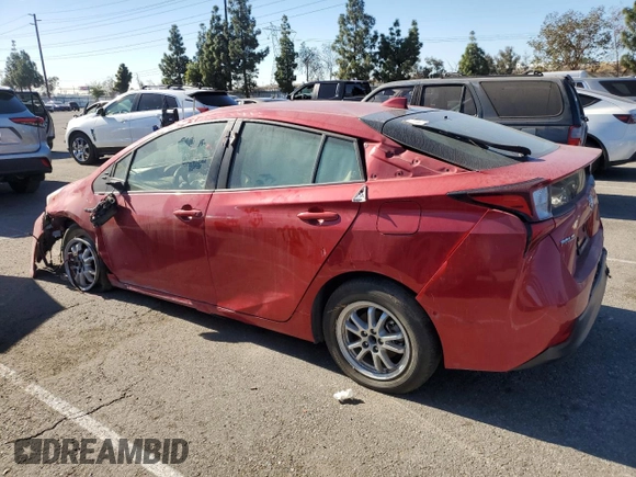 2021 Toyota Prius L Eco with VIN JTDKAMFUXM3148409, listed as a Copart auction lot 83393084 with 72,241 mi miles and Clean Title. Bid and sale history available at carsss.com. Image 2.