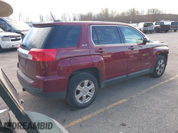 2016 GMC Terrain SLE with VIN 2GKALMEK9G6298423, listed as a IAAI auction lot 40803806 with 164,798 mi miles and . Bid and sale history available at carsss.com. Image 4.