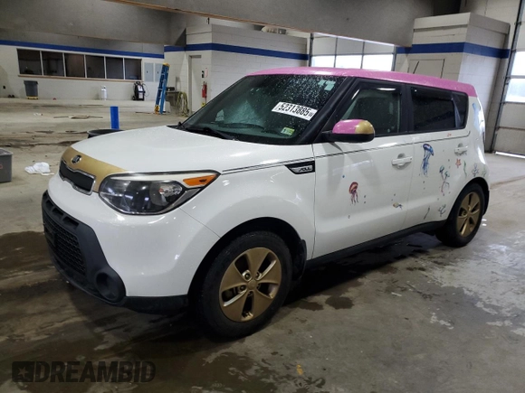 2016 Kia Soul with VIN KNDJN2A27G7243825, listed as a Copart auction lot 52313885 with 165,405 mi miles and Clean Title. Bid and sale history available at carsss.com. Image 1.