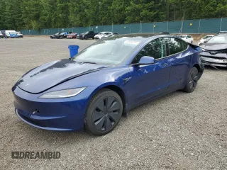 2025 Tesla Model 3 Long Range z VIN 5YJ3E1EA8SF931209, wystawiony jako Copart lot #60304875 z przebiegiem 9 123 mil mil oraz Szkoda całkowita • Salvage title. Historia ofert i sprzedaży dostępna na DreamBid. Obrazek 1.