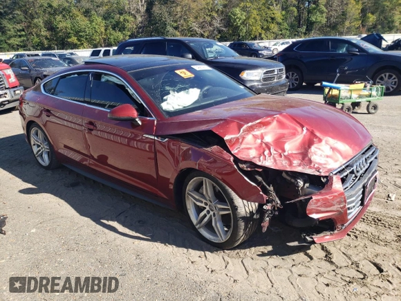 2018 Audi A5 Sportback Premium Plus with VIN WAUENCF5XJA007350, listed as a Copart auction lot 74680973 with 111,276 mi miles. Bid and sale history available at carsss.com. Image 4.