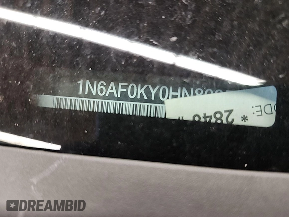 2017 Nissan NV SV with VIN 1N6AF0KY0HN808589, listed as a IAAI auction lot 42727623 with 114,209 mi miles and . Bid and sale history available at DreamBid. Image 16.