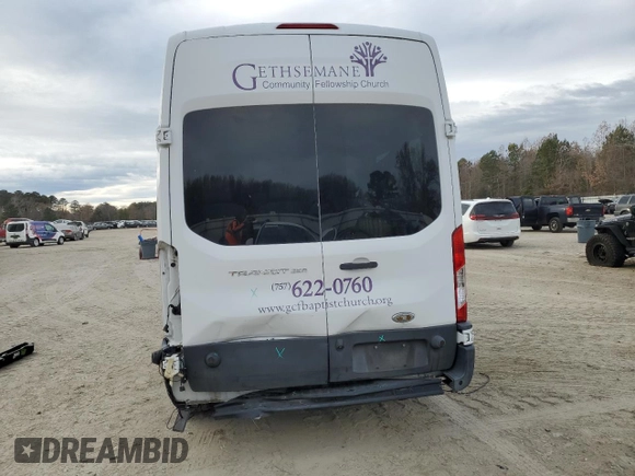 2015 Ford Transit Passenger XL with VIN 1FBAX2XM2FKA52266, listed as a Copart auction lot 83310454 with 20,424 mi miles and Salvage Title. Bid and sale history available at carsss.com. Image 6.