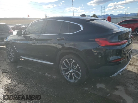 2020 BMW X4 xDrive30i with VIN 5UX2V1C01L9B30138, listed as a Copart auction lot 46612965 with 59,493 mi miles and Salvage Title. Bid and sale history available at carsss.com. Image 2.