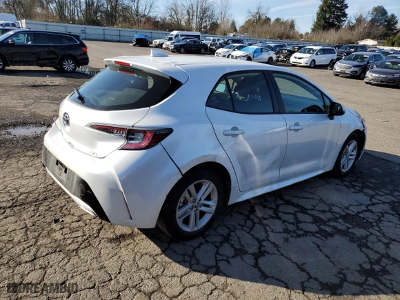 2021 Toyota Corolla Hatchback SE with VIN JTND4MBE0M3130690, listed as a Copart auction lot 46681825 with NaN miles and Salvage Title. Bid and sale history available at carsss.com. Image 3.