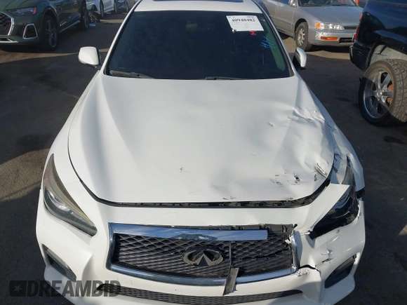 2015 Infiniti Q50 Premium with VIN JN1BV7AP6FM349523, listed as a IAAI auction lot 40940482 with 96,577 mi miles and . Bid and sale history available at DreamBid. Image 12.
