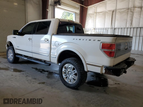 2014 Ford F-150 XL with VIN 1FTFW1ETXEFB39719, listed as a Copart auction lot 62073335 with 124,643 mi miles and Salvage title. Bid and sale history available at DreamBid. Image 2.