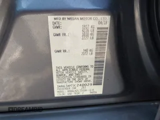 2018 Nissan Altima 2.5 SR with VIN 1N4AL3AP7JC240029, listed as a IAAI auction lot 41883209 with 77,190 mi miles. Bid and sale history available at carsss.com. Image 9.