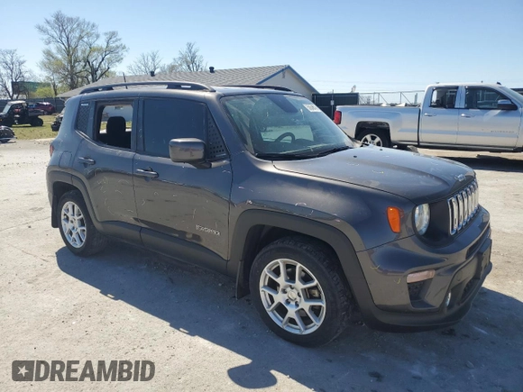 2020 Jeep Renegade Latitude with VIN ZACNJABB8LPL46722, listed as a Copart auction lot 50648745 with 55,420 mi miles and Salvage title. Bid and sale history available at DreamBid. Image 4.
