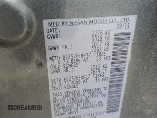2016 Nissan Rogue SV z VIN 5N1AT2MM8GC740307, wystawiony jako Copart lot #55609835 z przebiegiem 64 882 mil mil oraz Czysty tytuł • Clean title. Historia ofert i sprzedaży dostępna na DreamBid. Obrazek 14.