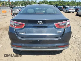 2015 Kia Optima Hybrid with VIN KNAGM4AD7F5078859, listed as a Copart auction lot 67874744 with 135,917 mi miles and Salvage Title. Bid and sale history available at carsss.com. Image 6.