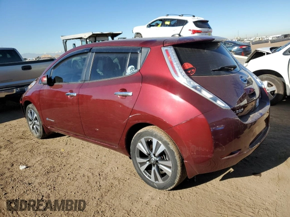 2016 Nissan LEAF SV with VIN 1N4BZ0CP8GC310287, listed as a Copart auction lot 89167585 with 0 mi miles and Salvage Title. Bid and sale history available at carsss.com. Image 2.