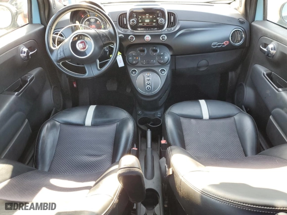 2017 FIAT 500e with VIN 3C3CFFGE5HT527681, listed as a Copart auction lot 75570334 with 73,573 mi miles and Clean Title. Bid and sale history available at carsss.com. Image 8.