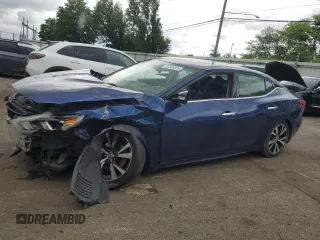 2016 Nissan Maxima SV z VIN 1N4AA6AP5GC396439, wystawiony jako Copart lot #56533025 z przebiegiem 129 801 mil mil oraz Szkoda całkowita • Salvage title. Historia ofert i sprzedaży dostępna na DreamBid. Obrazek 1.