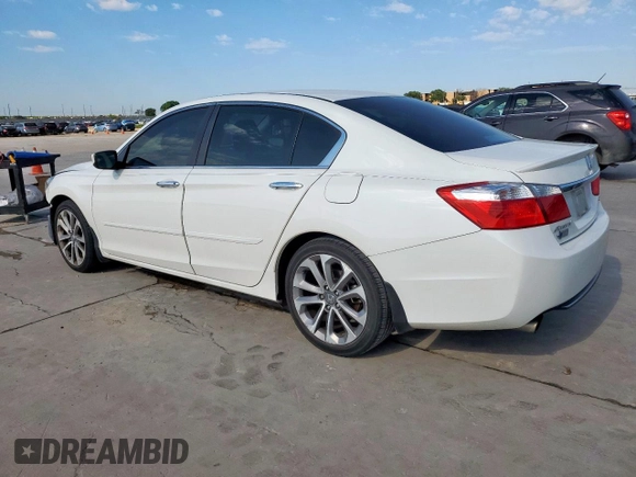 2013 Honda Accord Sport with VIN 1HGCR2F57DA045164, listed as a Copart auction lot 55986915 with 92,937 mi miles and Salvage Title. Bid and sale history available at DreamBid. Image 2.