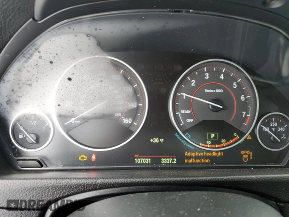 2015 BMW 4 Series 435i xDrive with VIN WBA3R5C58FK372610, listed as a Copart auction lot 43156135 with 107,031 mi miles and Salvage title. Bid and sale history available at DreamBid. Image 9.