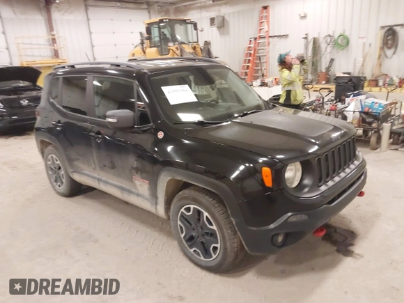 2015 Jeep Renegade Trailhawk with VIN ZACCJBCT7FPB35801, listed as a IAAI auction lot 41991084 with 119,887 mi miles and . Bid and sale history available at DreamBid. Image 1.