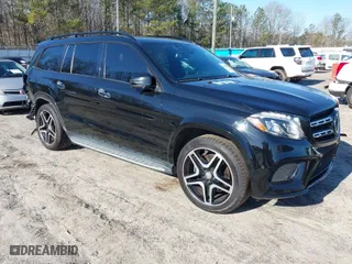 2017 Mercedes-Benz GLS with VIN 4JGDF7DE9HA747550, listed as a IAAI auction lot 41489690 with 125,945 mi miles. Bid and sale history available at carsss.com. Image 1.