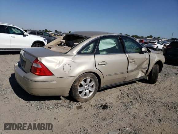 2005 Ford Five Hundred SEL with VIN 1FAHP24195G160685, listed as a Copart auction lot 61601335 with Not provided miles and Salvage title. Bid and sale history available at DreamBid. Image 3.