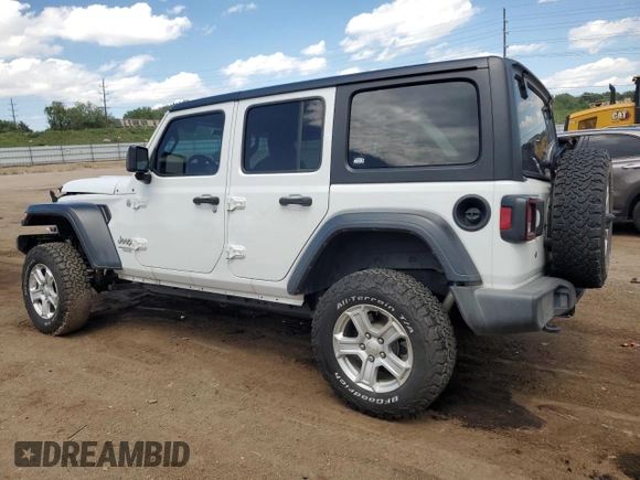 2018 Jeep Wrangler Unlimited Sport S z VIN 1C4HJXDG5JW136672, wystawiony jako Copart lot #60204425 z przebiegiem 151 411 mil mil oraz Szkoda całkowita • Salvage title. Historia ofert i sprzedaży dostępna na DreamBid. Obrazek 2.