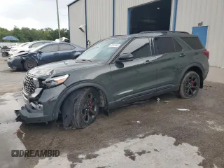 2023 Ford Explorer ST z VIN 1FM5K8GCXPGC09998, wystawiony jako Copart lot #58782695 z przebiegiem 19 015 mil mil oraz Szkoda całkowita • Salvage title. Historia ofert i sprzedaży dostępna na DreamBid. Obrazek 1.