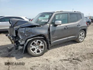 2018 Jeep Renegade Limited z VIN ZACCJADB2JPJ19589, wystawiony jako Copart lot #57162995 z przebiegiem 57 585 mil mil oraz Szkoda całkowita • Salvage title. Historia ofert i sprzedaży dostępna na DreamBid. Obrazek 1.