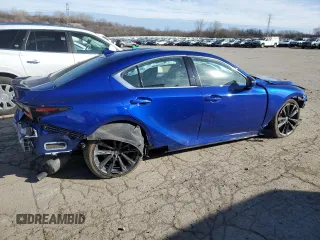 2023 Lexus IS 350 F Sport z VIN JTHGZ1E26P5031088, wystawiony jako Copart lot #85846244 z przebiegiem 10 758 mil mil oraz Szkody całkowita. Historia ofert i sprzedaży dostępna na DreamBid. Obrazek 3.