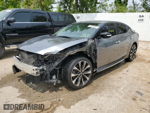 2016 Nissan Maxima S with VIN 1N4AA6AP9GC404199, listed as a Copart auction lot 53815993 with 65,268 mi miles and Salvage Title. Bid and sale history available at DreamBid. Image 1.