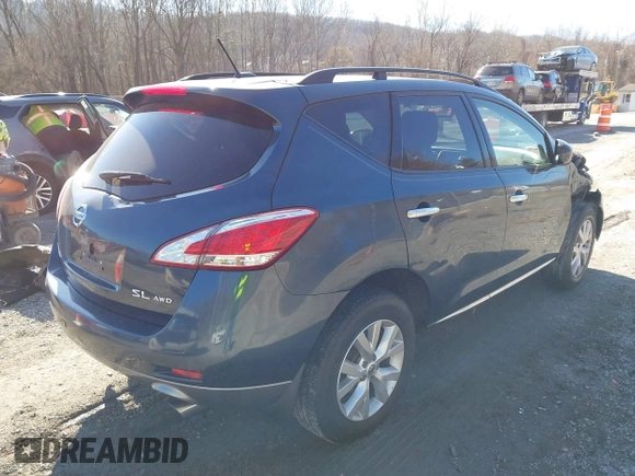 2014 Nissan Murano S with VIN JN8AZ1MWXEW520200, listed as a IAAI auction lot 41362606 with 130,380 mi miles and . Bid and sale history available at DreamBid. Image 4.