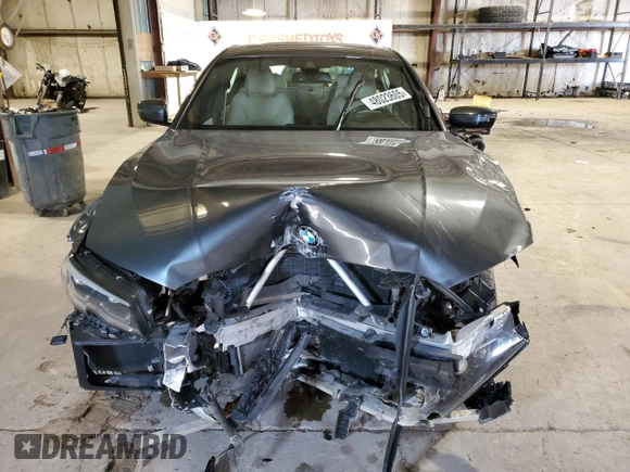 2022 BMW 3 Series 330i xDrive with VIN 3MW5R7J03N8C69445, listed as a Copart auction lot 48023605 with 0 mi miles and Salvage Title. Bid and sale history available at carsss.com. Image 5.
