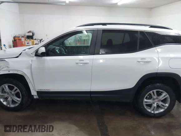 2021 GMC Terrain SLE with VIN 3GKALTEV0ML383940, listed as a IAAI auction lot 41544809 with 50,858 mi miles and . Bid and sale history available at carsss.com. Image 14.