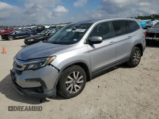 2019 Honda Pilot EX-L with VIN 5FNYF5H49KB013887, listed as a Copart auction lot 44258315 with 159,115 mi miles and Salvage title. Bid and sale history available at DreamBid. Image 1.