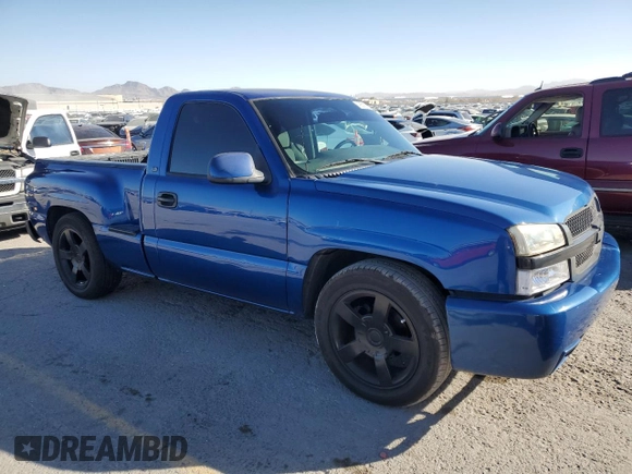 2004 Chevrolet Silverado 1500 LS with VIN 1GCEC14T04Z195171, listed as a Copart auction lot 43559235 with 142,316 mi miles and Salvage Title. Bid and sale history available at carsss.com. Image 4.