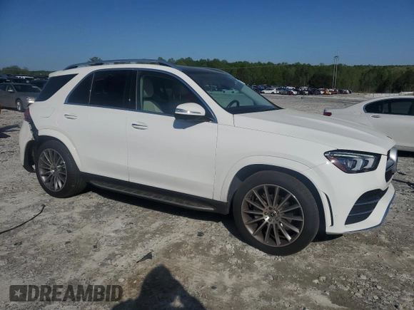 2021 Mercedes-Benz GLE 350 with VIN 4JGFB4JB9MA362951, listed as a Copart auction lot 52010995 with 44,988 mi miles and Salvage title. Bid and sale history available at DreamBid. Image 4.
