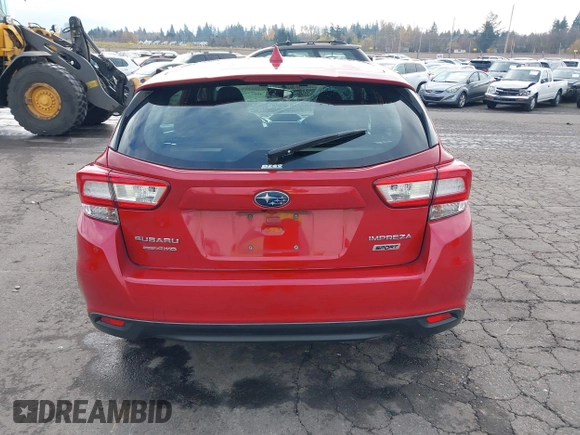 2017 Subaru Impreza Special Sports z VIN 4S3GTAM69H3738965, wystawiony jako IAAI lot #40927994 z przebiegiem 69 531 mil mil oraz . Historia ofert i sprzedaży dostępna na DreamBid. Obrazek 16.